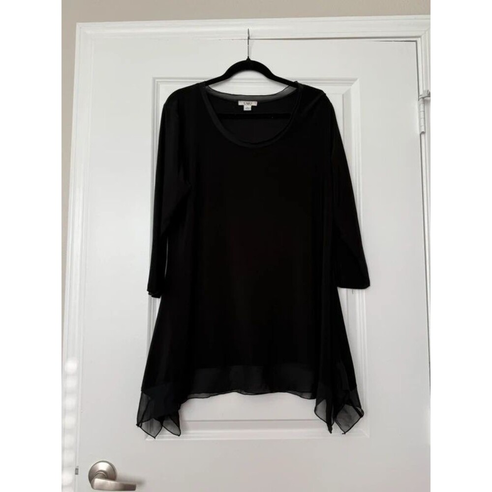 Cato Asymmetrical Black Tunic | Whimsigoth Tops
